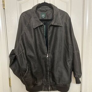 NWT Wild Fable distressed faux leather bomber jacket XXL